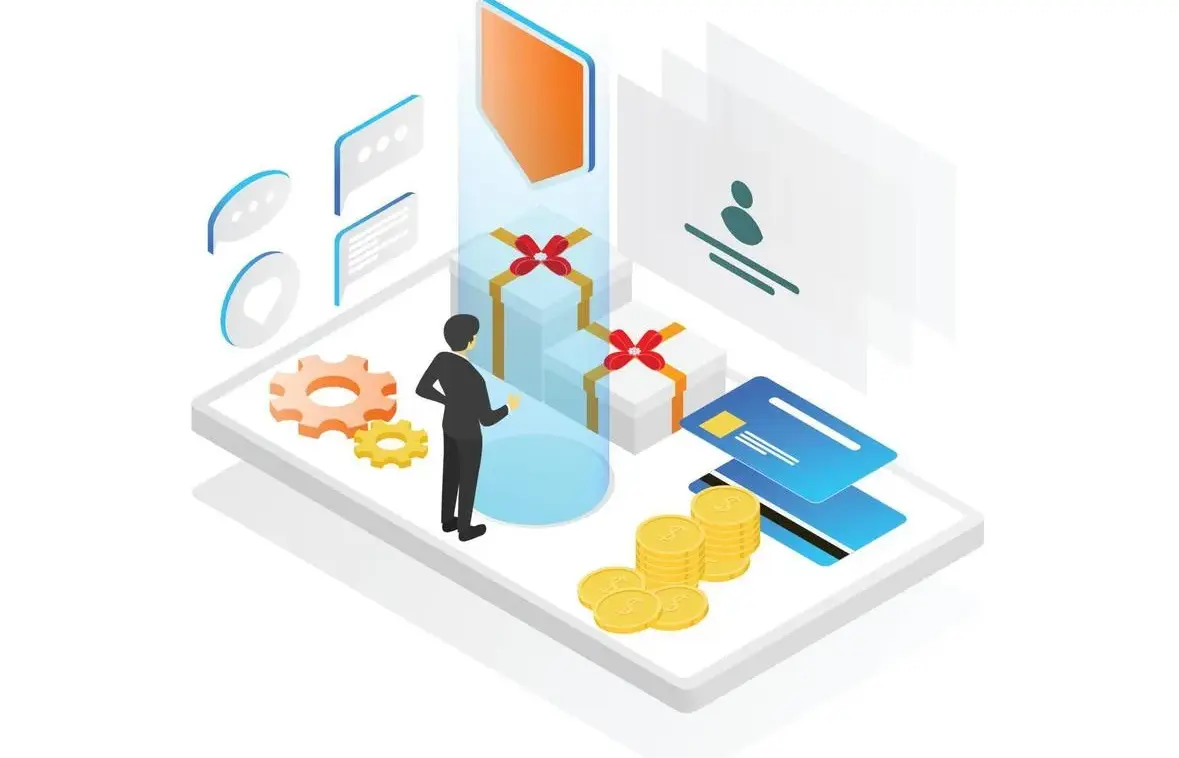 isometric-style-illustration-of-account-security-and-business-transactions-for-app-users-free-vector-jpg